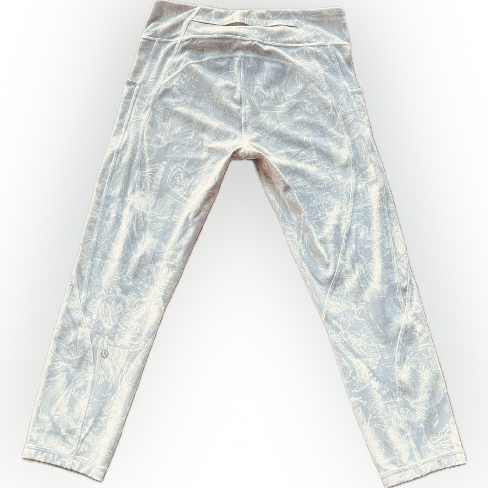 Lululemon Athletica White Patterned Leggings